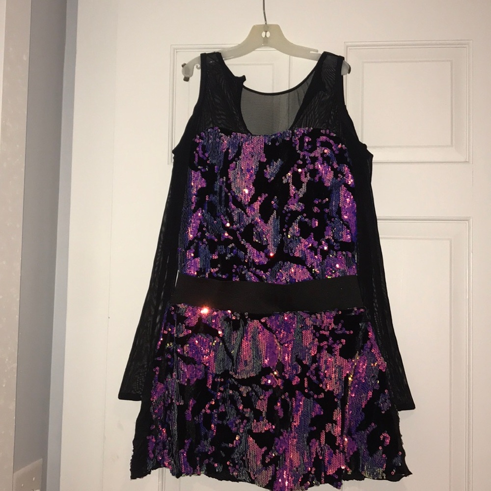 !multicolored sequin dress jazz costume!